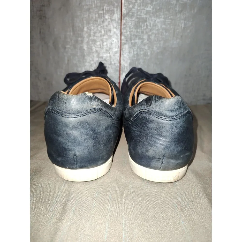 Bally Men's Navy Low Leather Shoes Sz 13D